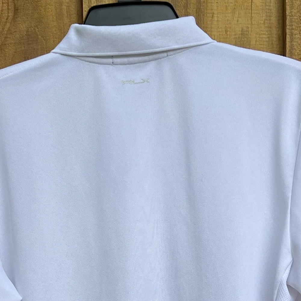 Ralph Lauren RLX Long Sleeve Snap Buttons White Polo Men’s
